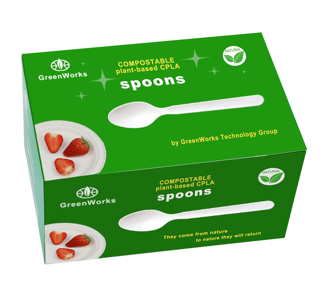 GreenWorks Compostable Knives,100 Count 7" Heavyweight Disposable Biobased Cutlery Knife