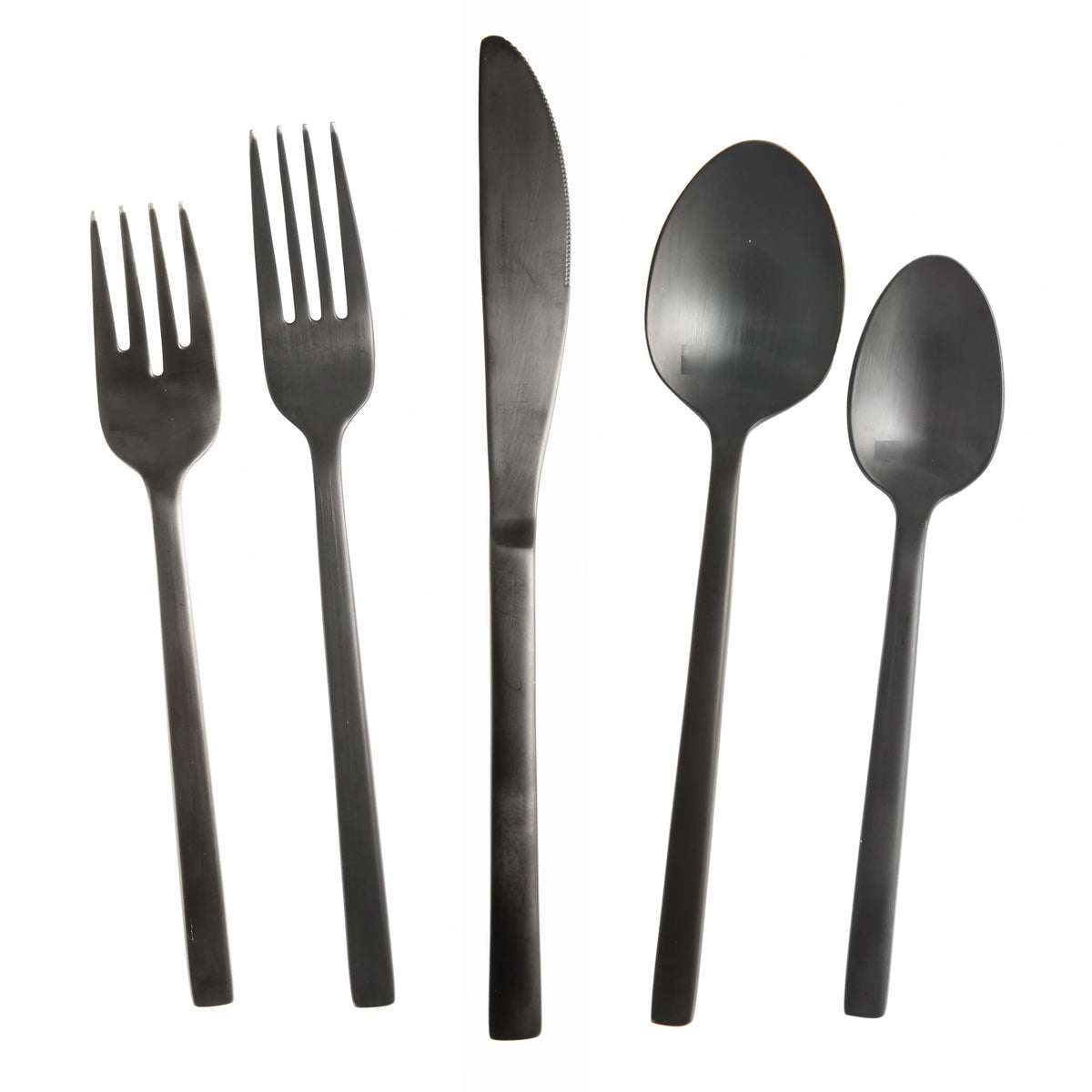 Fortessa Arezzo 18/10 Stainless Steel Flatware, 40 Piece Place Setting (Service for 8), Silver