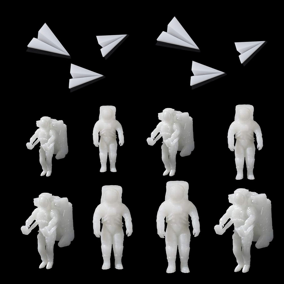 Woohome 12 PCS Mini Elk & Mushroom Resin Casting Moulds, 3D Art Craft Supplies Epoxy Moulds for Jewelry Making