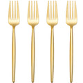 I00000 90 Pcs Gold Plastic Forks,Gold Disposable Utensils, Disposable Heavy Duty Plastic Forks Heat Resistant Perfect for Parties,Wedding,Dinners