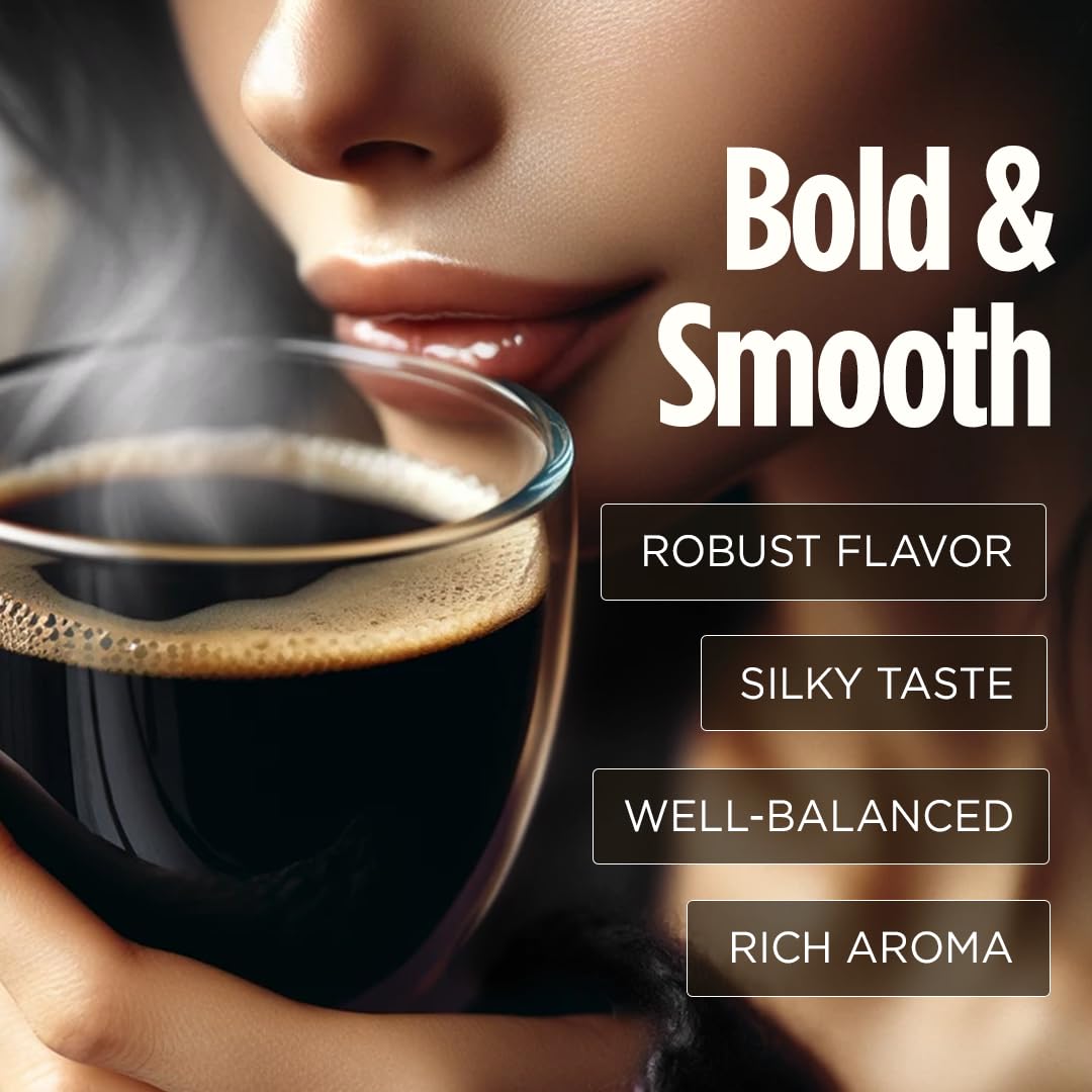 VitaCup Extra Shot High Caffeine, Dark Roast Instant Coffee Packets, 24ct