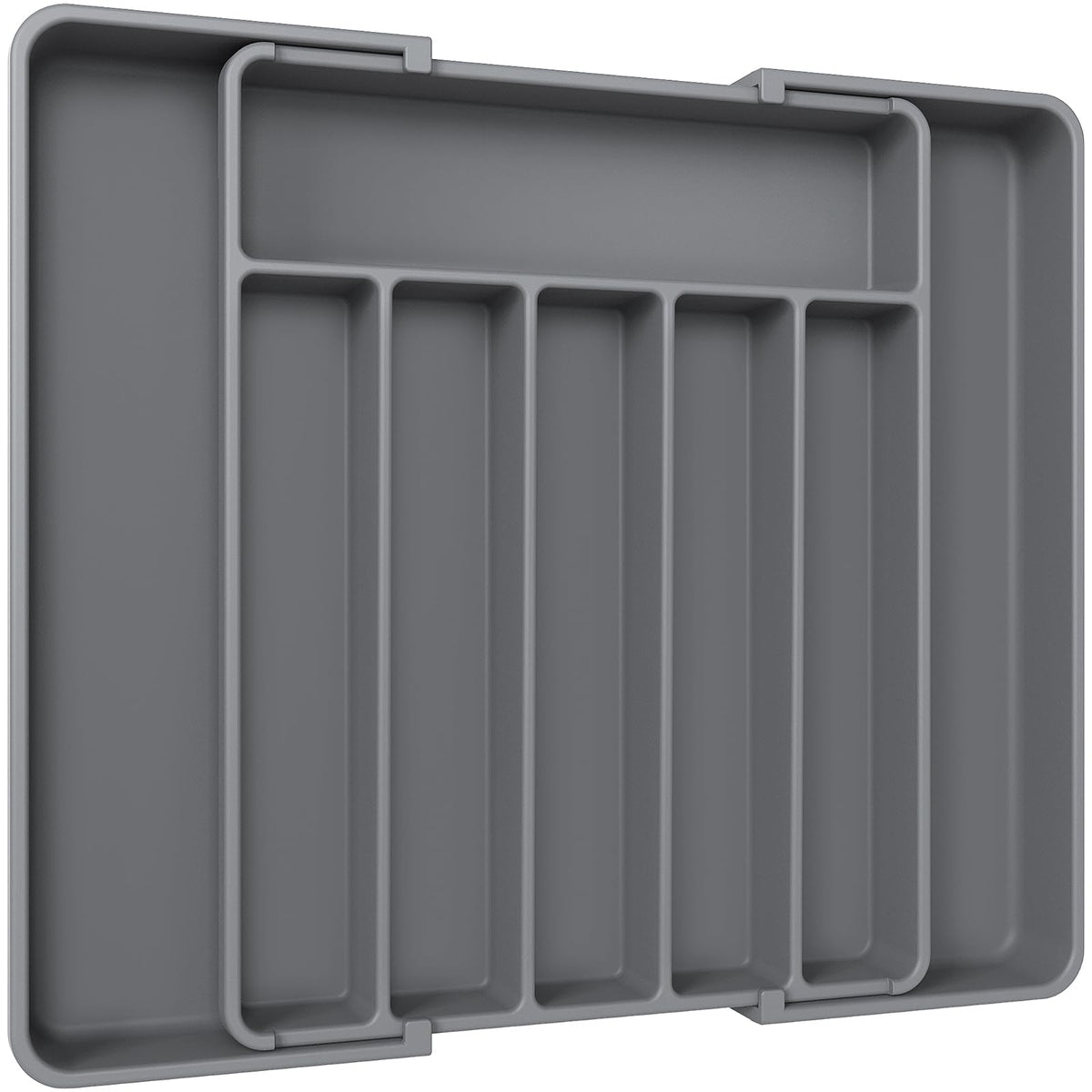 Aujen Silverware Drawer Organizer, Adjustable Utensil Cutlery Tray