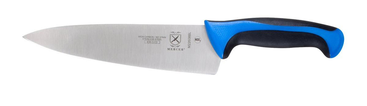 Mercer Culinary Millennia Colors 7-Inch Granton Edge Santoku Knife, Green