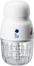 Bc Babycare Baby Food Maker-Glass Baby Puree blender for Fruit, Vegatable & Meat,Mini Food Processor for Potatoes, Grapes & Strawberries,White,10oz