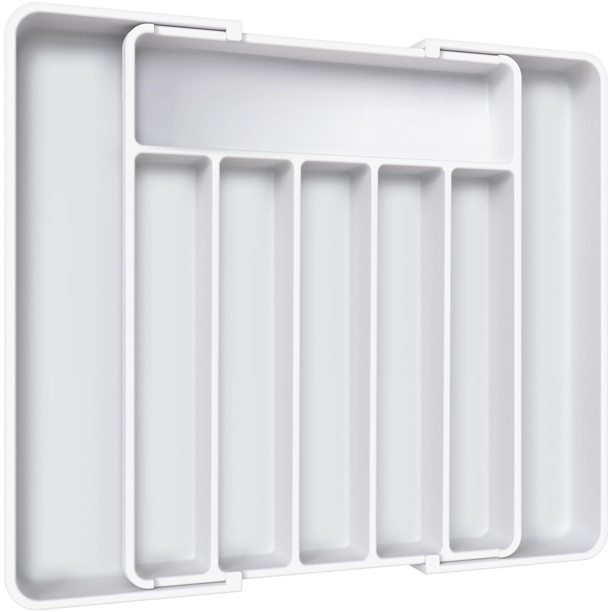 Aujen Silverware Drawer Organizer, Adjustable Utensil Cutlery Tray