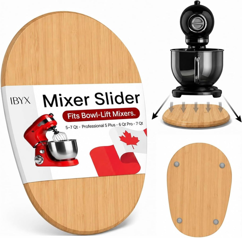 Ibyx Appliance Slider, Sliding Tray for Coffee Maker, 7.5x14.5 in, Brown