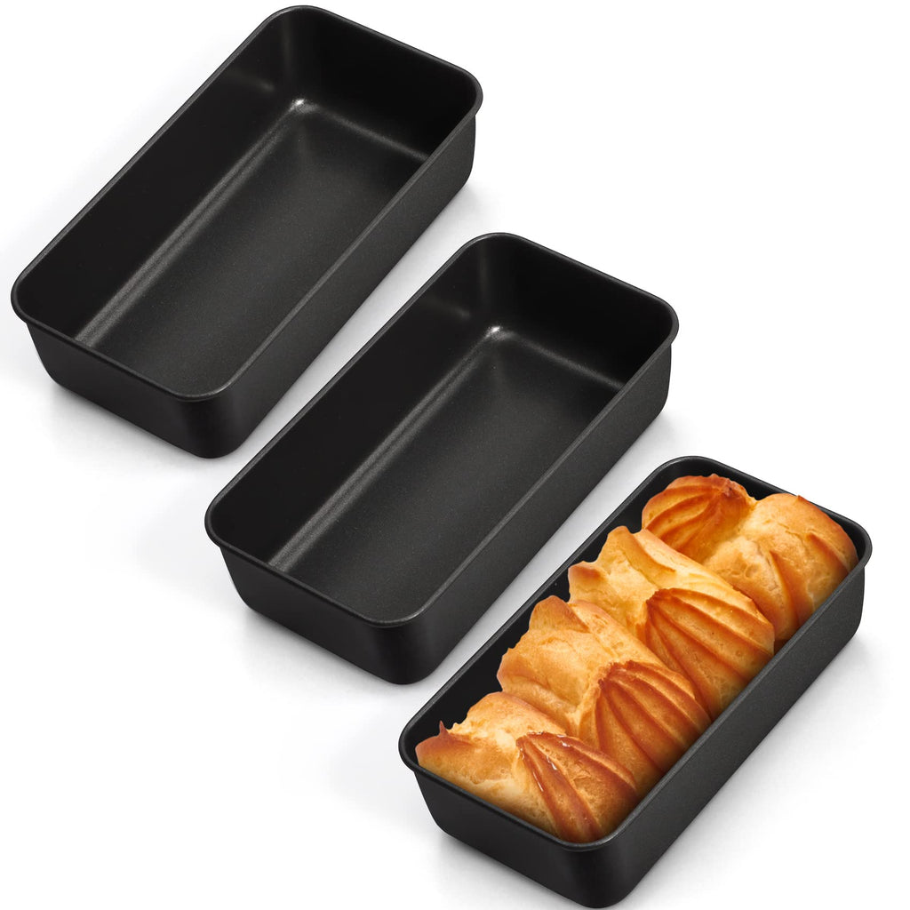 LIANYU Loaf Pan for Baking Bread, 9x5In Stainless Steel Bread Pan, 4 Pack