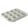Martha Stewart Gallen 12 Cup Nonstick Carbon Steel Muffin and Cupcake Pan – Cool Grey, Durable Bakeware for Even Baking and Easy Release