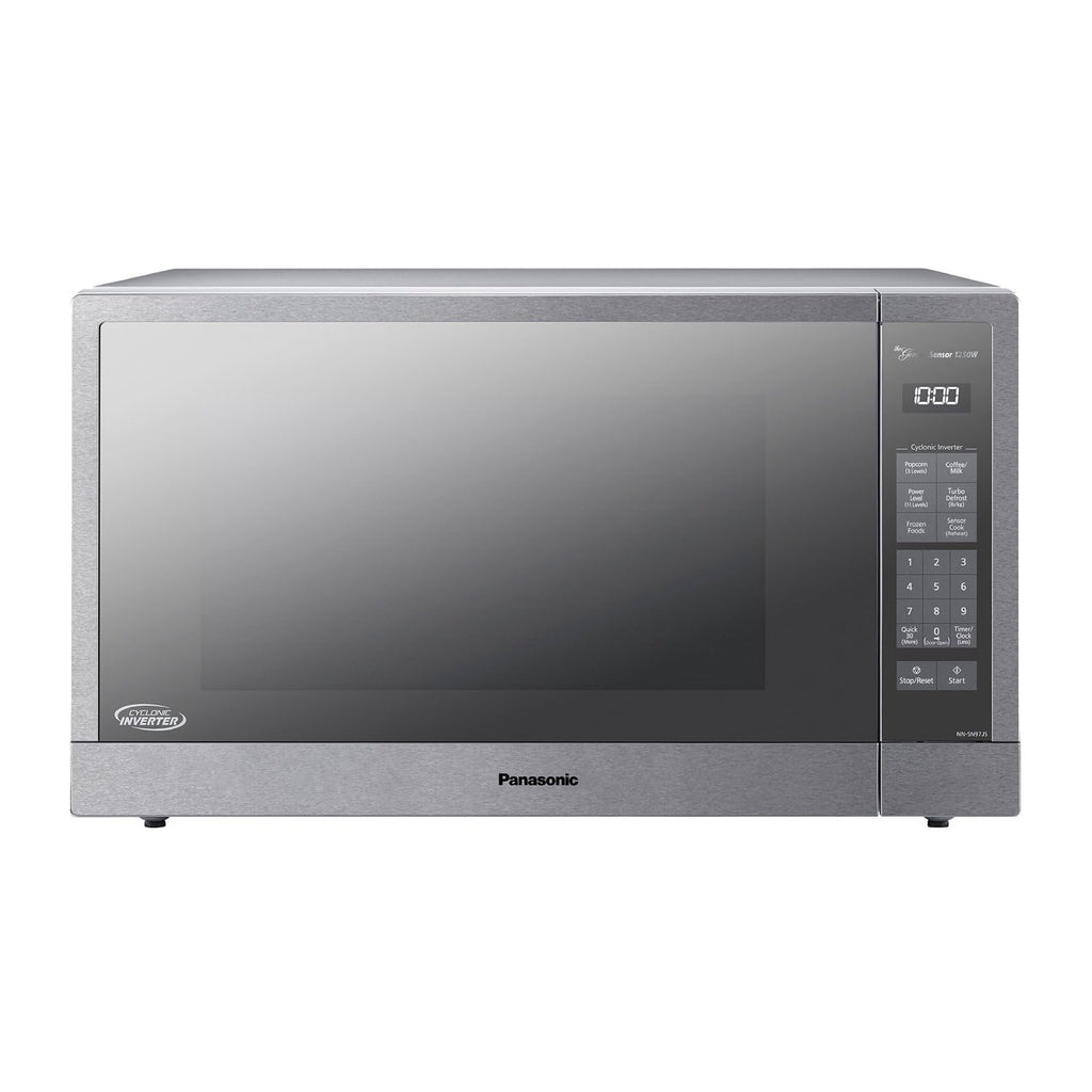 Panasonic Microwave Oven with Cyclonic Wave Inverter Technology, 1250W, 2.2 cu.ft. Countertop Microwave with Genius Sensor One-Touch Cooking – NN-SD975S (Stainless Steel/Silver)
