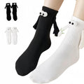 Oneastern 2 Pairs Magnetic Holding Hands Socks Funny Couple Gifts, Best Friend, Engagement, Anniversary, Teens Gag Cute Weird Stuff