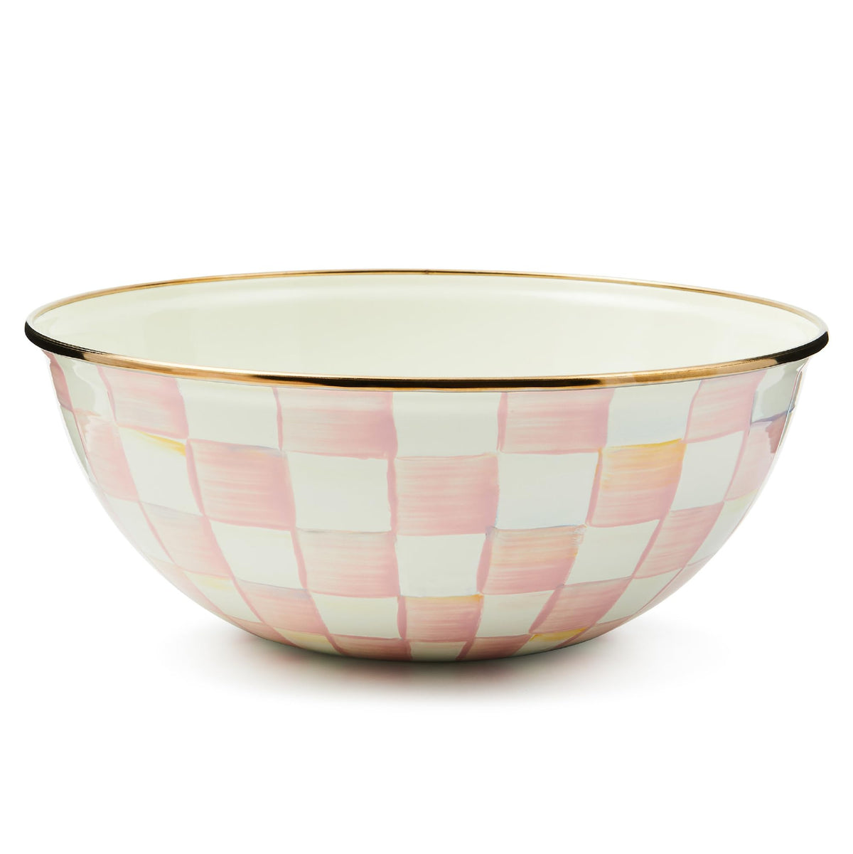 MACKENZIE-CHILDS Everyday Bowl, Extra Small, Black-and-White Courtly Check