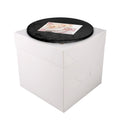 Cakebon Cake Box with Boards 8" Black Round Wrapped Cake Drum 1Pack