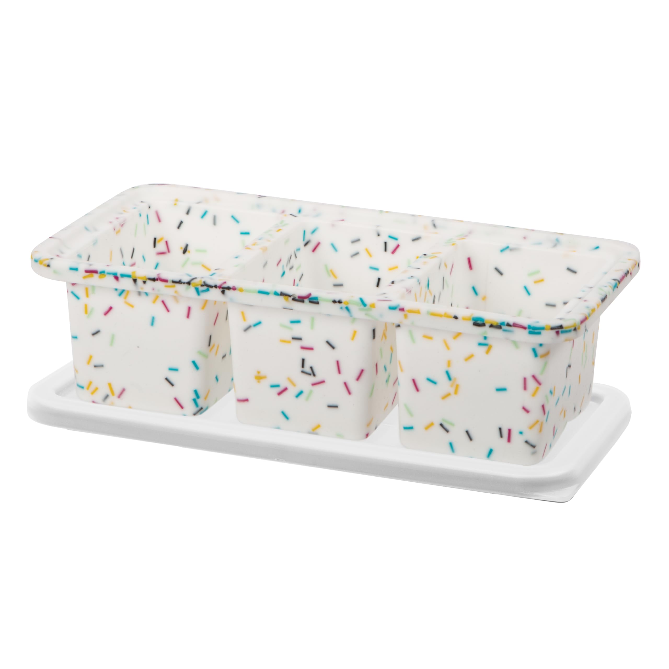 OGGI Prep & Portion Silicone Freezer Trays with Lid - Freezer Molds for Food, Ice Cube Tray, Food Prep Containers, Freezer Storage Containers, for Soup, Smoothie Cubes, Sauce, Broth, Leftovers - 1 Cup
