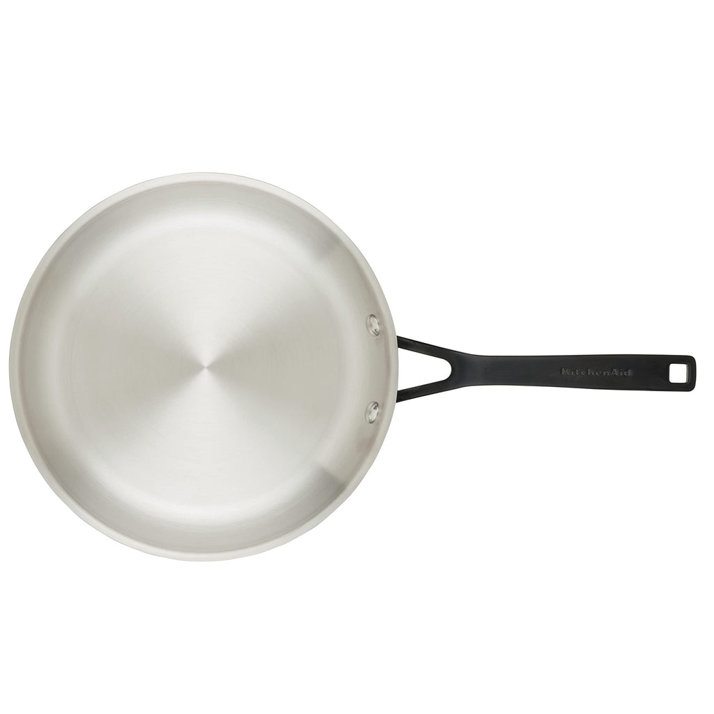 KitchenAid 5-Ply Clad Stainless Steel Induction Frying Pan Set, 2-Piece, Polished Stainless Steel
