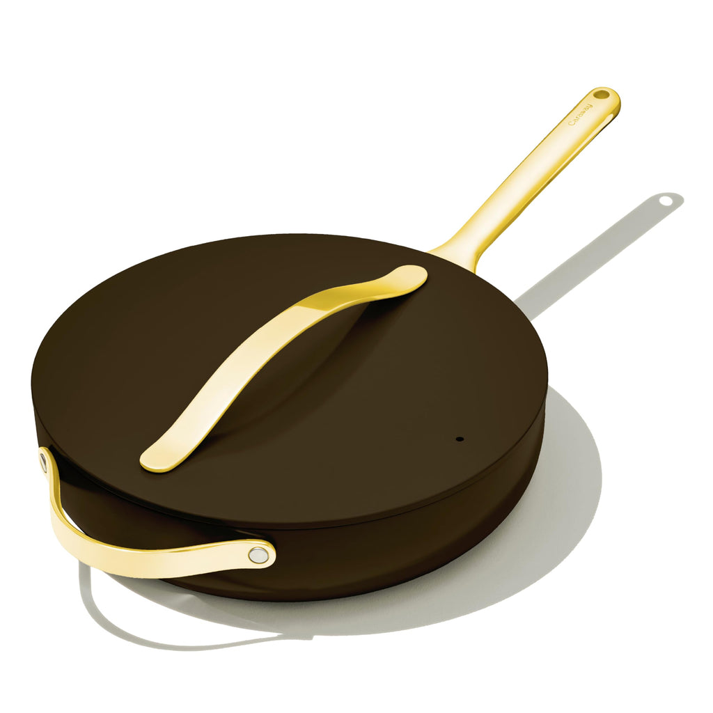Caraway Non-Stick Ceramic Sauté Pan with Lid (4.5 qt, 12")