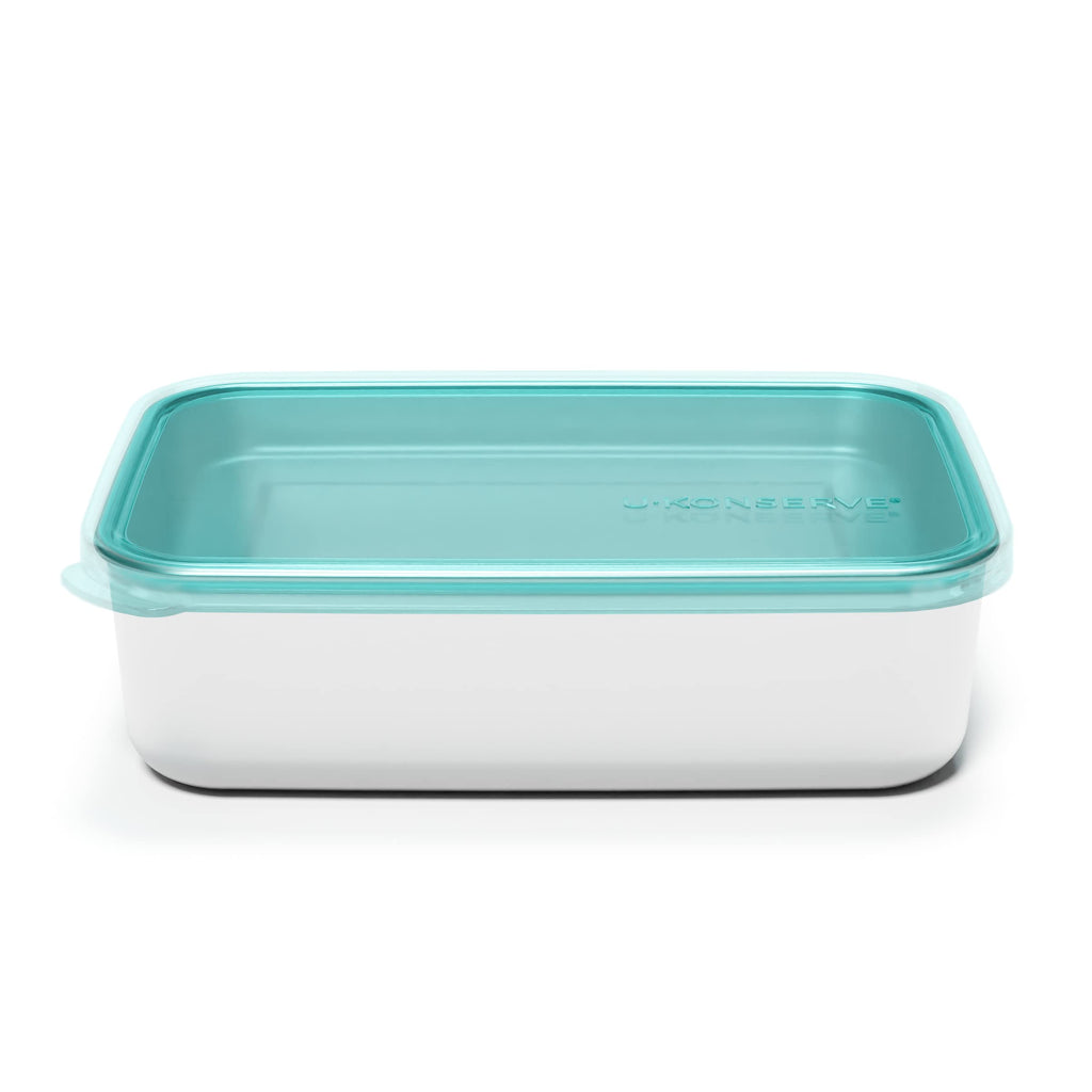 U-Konserve 45oz Stainless Steel Food Container Bento Box Clear Silicone Lid