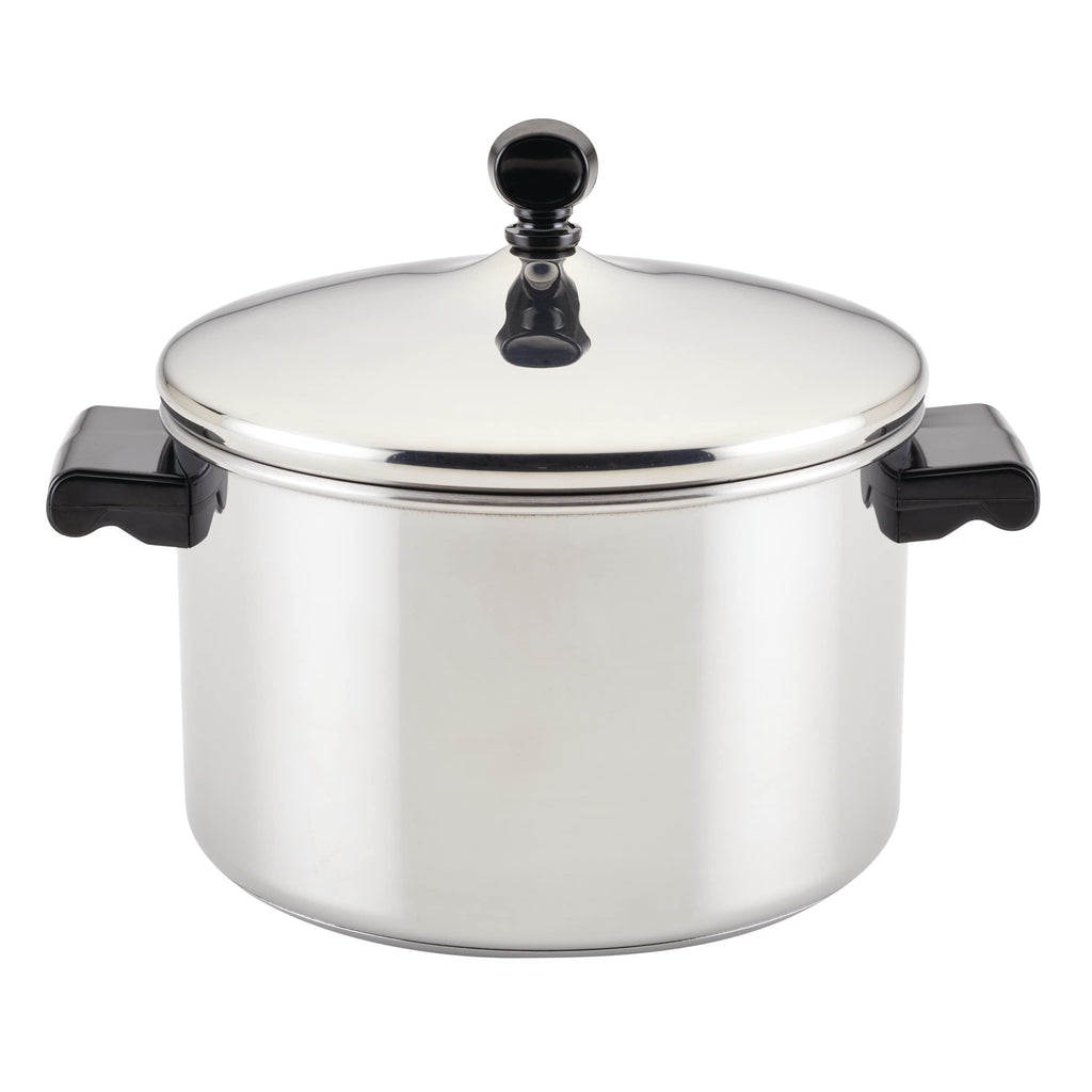 Farberware Classic Series Stainless Steel Pot with Lid, 8-Qt