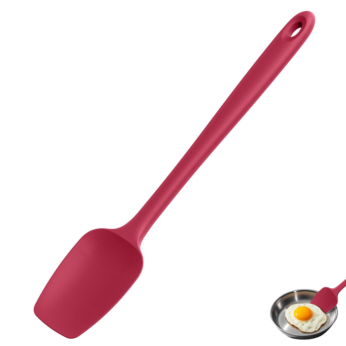 U-Taste Silicone Large Spatula, 600ºF High Temp Bowl Scraper, 11.38"/Orange