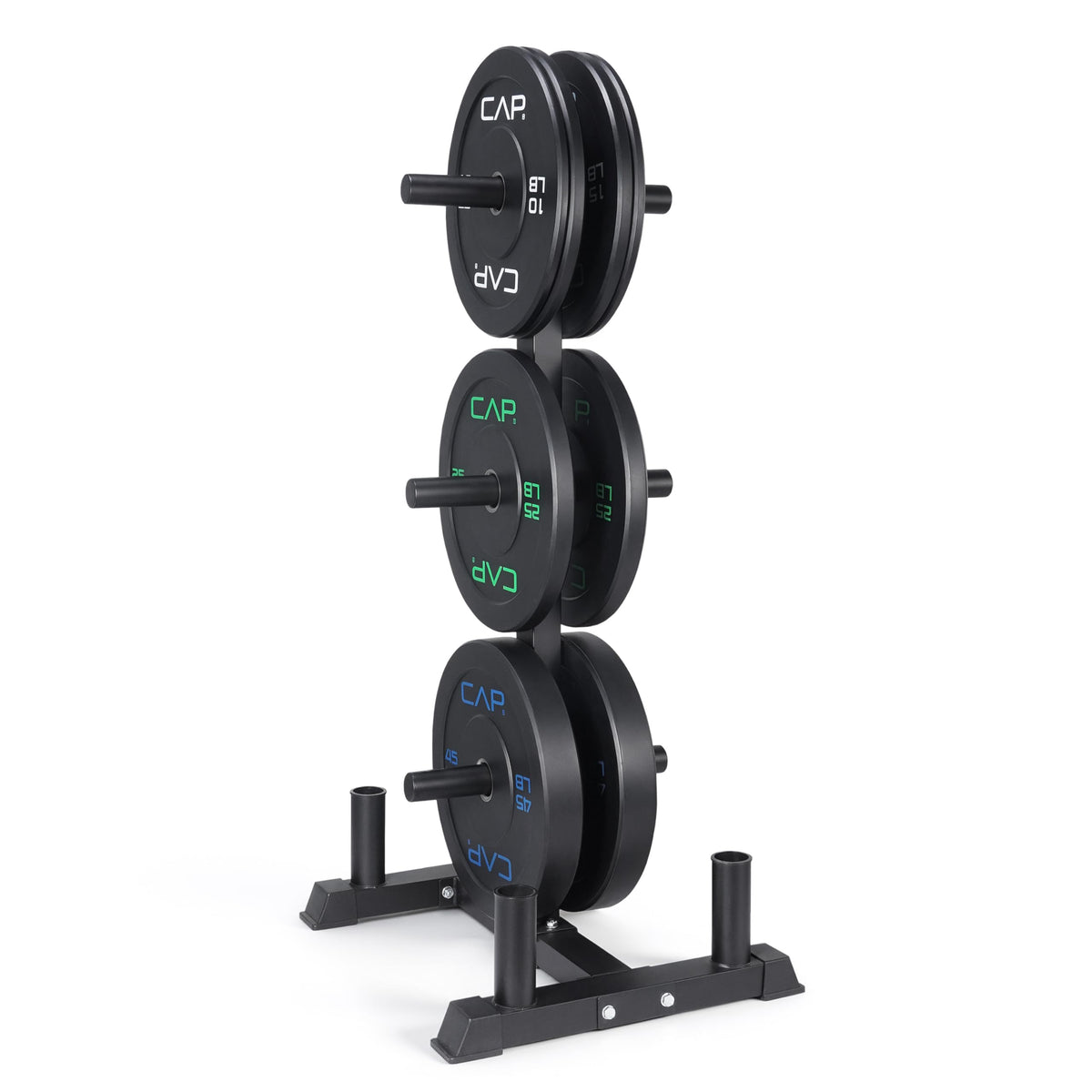 CAP 260lb Competition Olympic Bumper Plate Weight Set