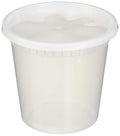 EDI [24 OZ, 25 Sets] Plastic Deli Food Storage Containers with Airtight Lids | Microwave-, Freezer-, Dishwasher-Safe | BPA Free | Heavy-Duty | Meal Prep | Leakproof | Recyclable