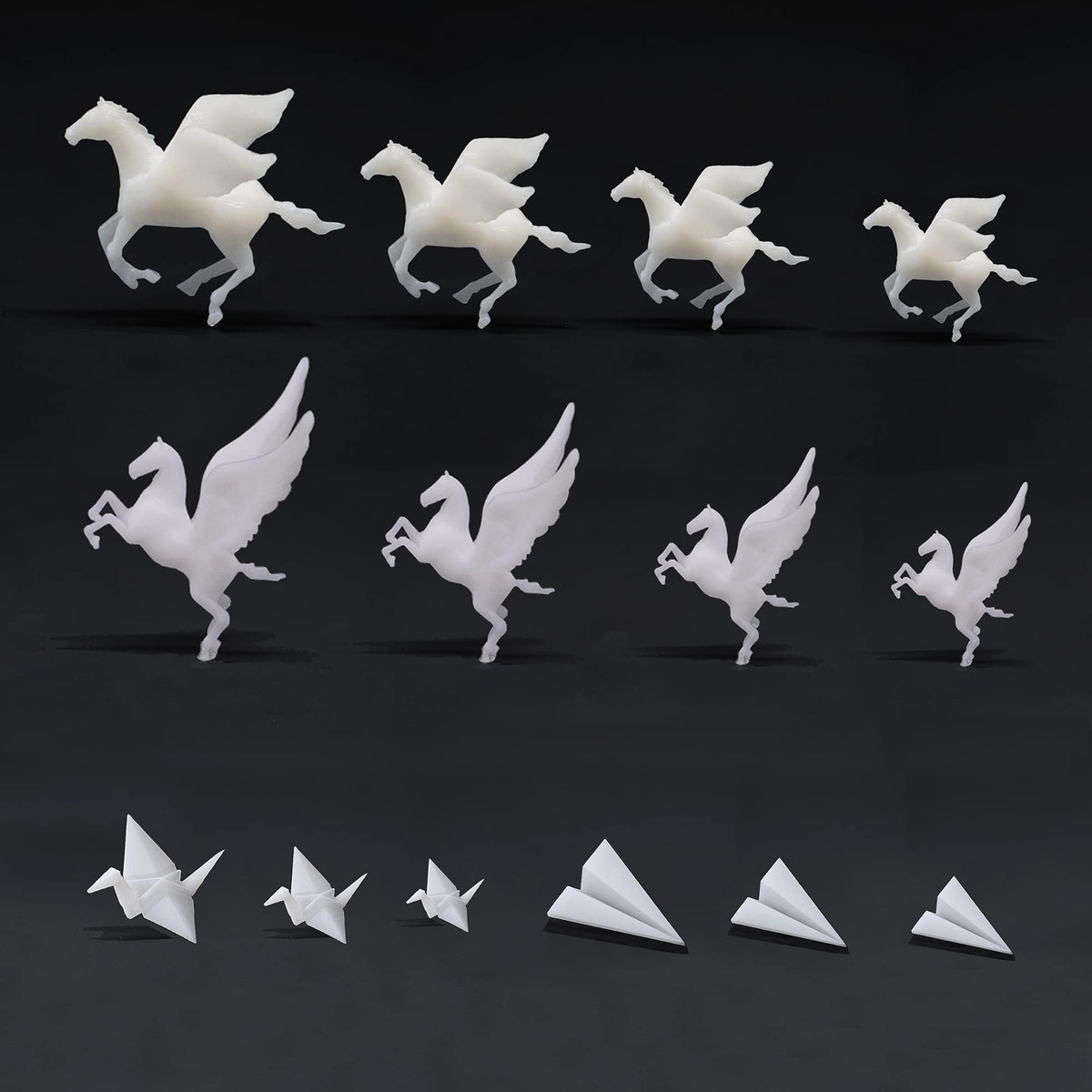 Woohome 12 PCS Mini Elk & Mushroom Resin Casting Moulds, 3D Art Craft Supplies Epoxy Moulds for Jewelry Making