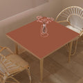 Zinkooat Faux Leather Table Cover,1.8mm Thick,54x54 Inch Table Protector,Table Protector For Dining Room Table,Dining Table Cover,Table Cover Protector,Protector Para Mesa De Comedor(Brown+Gray,54x54)
