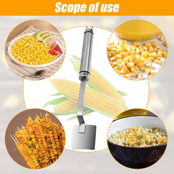 Upgraded Corn Peeler, 2026 New Stainless Steel Corn Cob Stripper Tool Corn Thresher from the Cob, Kitchen Gadget