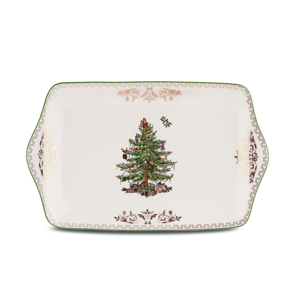 Spode Christmas Tree Gold Salt and Pepper Shaker Set (2-Piece)- Holiday Kitchen & Table Décor - Festive Home Accent, Christmas Gift/Stocking Stuffer for Collectors & Holiday Enthusiasts
