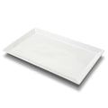 MIECOO Large Serving Platter, 18.5" x 11.5" White Porcelain Serving Tray