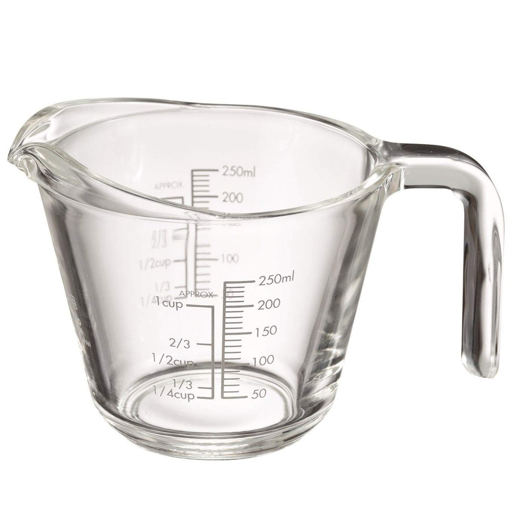 HARIO MJP-250-GR Measuring Cup, 8.5 fl oz (250 ml), Practical Capacity, 8.5 fl oz (250 ml), Gray, Made in Japan