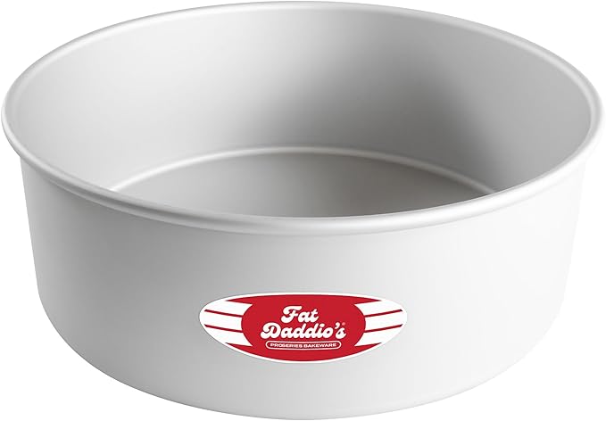 Fat Daddio's PRD-104 Round Cake Pan, 10 x 4 Inch, Silver