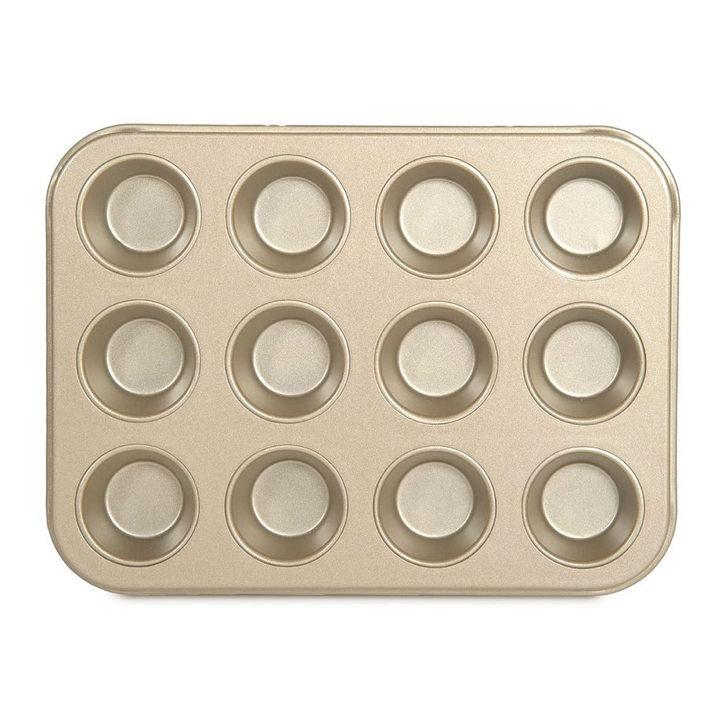 Glad Jumbo Muffin Pan Nonstick - Heavy Duty Metal Cupcake Tin with Large Baking Cups, Jumbo 6-Cup