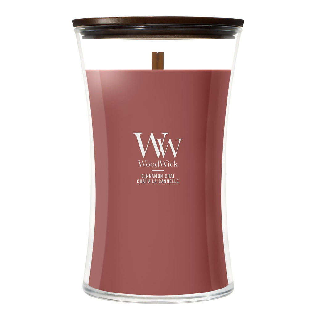WoodWick Tonka & Almond Milk Scented Candle, Crackling Wick, 9.7oz