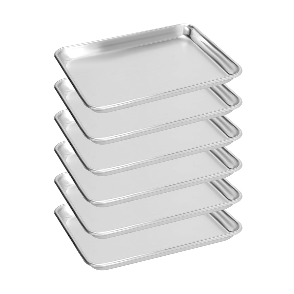FSUON 6 Pack Aluminum Baking Sheet Pan, 21 x 15 in