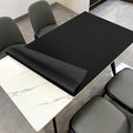 Leather Table Cover,1.8mm Thick,42x72 Inch Table Protector,Table Protector for Dining Room Table,Dining Room Table Protector Pad.(Black+Black,42x72)