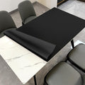 Zinkooat Faux Leather Table Cover,1.8mm Thick,40x60 Inch Table Protector,Table Protector for Dining Room Table,Table Pads for Dining Room Table Rectangular.(Black+Black,40x60)