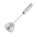 Digead Stainless Steel Egg Whisk, Hand Push Rotary Whisk Blender, Versatile Milk Frother, Hand Push Mixer Stirrer for Blending, Whisking, Beating & Stirring (12in)