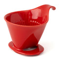 ZERO JAPAN - Bee House Pour Over Coffee Dripper - Ceramic Coffee Maker with Elegant Peek Hole, Drip Cone Brewer Coffee Gifts, Brewing Accessories - Tomato, Standar Size
