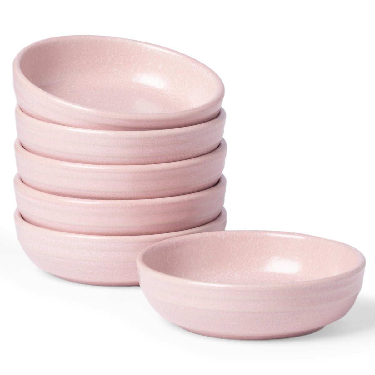 famiware Ceramic Soy Sauce Dish, 3oz Dipping Bowl Set of 6, Light Blue