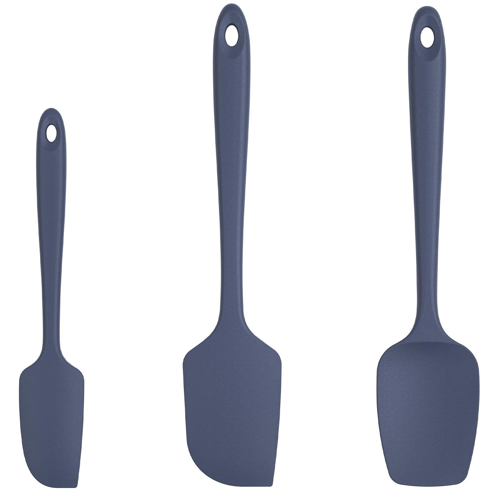 U-Taste Silicone Spatula Set, 600ºF High Heat Resistant, 3Pc, Midnight Blue