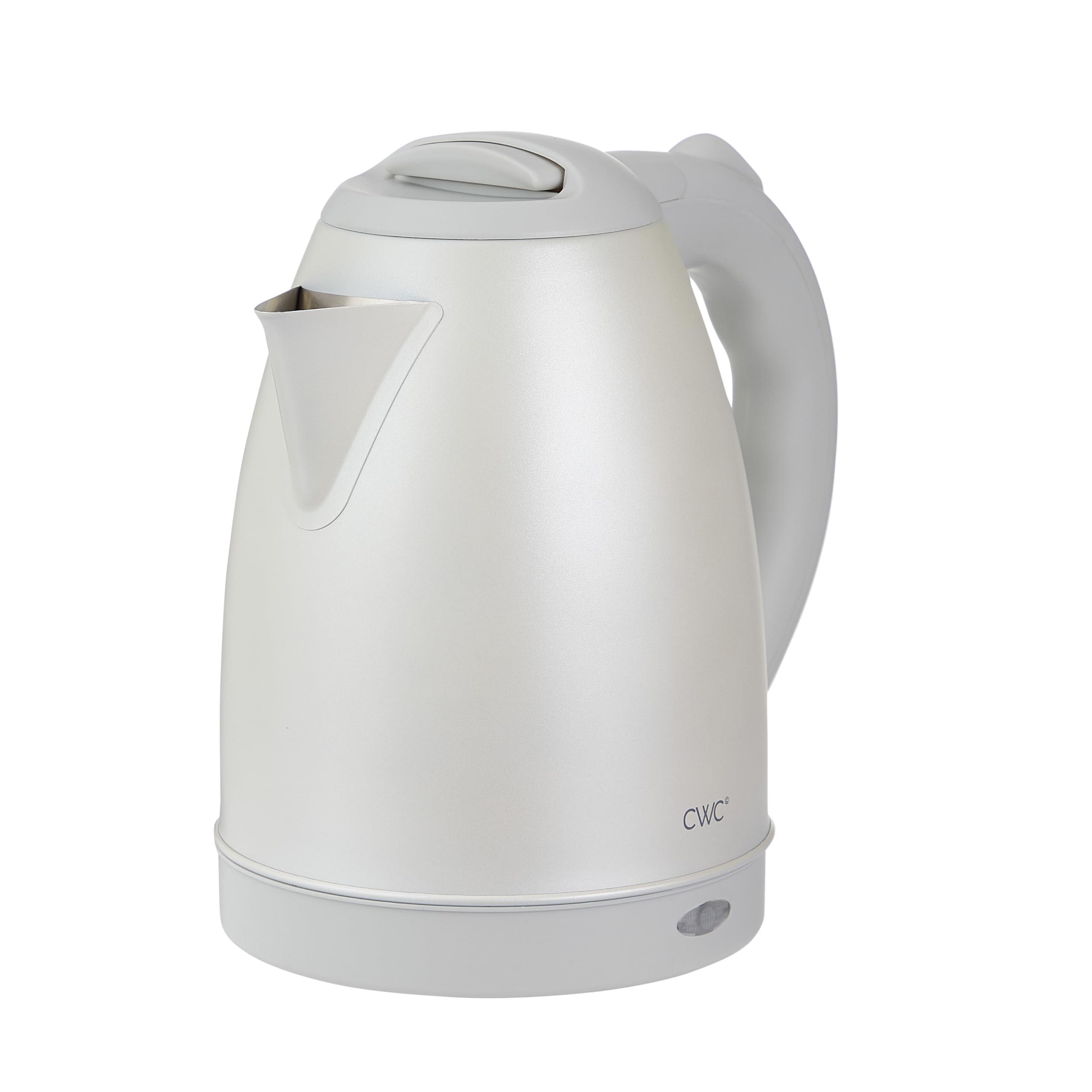 COOK WITH COLOR Electric Kettle - Rapid Boil, Sleek Design, and Safety Features - Great for Quick and Easy, Stainless Steel Crème, 1.7 Liters