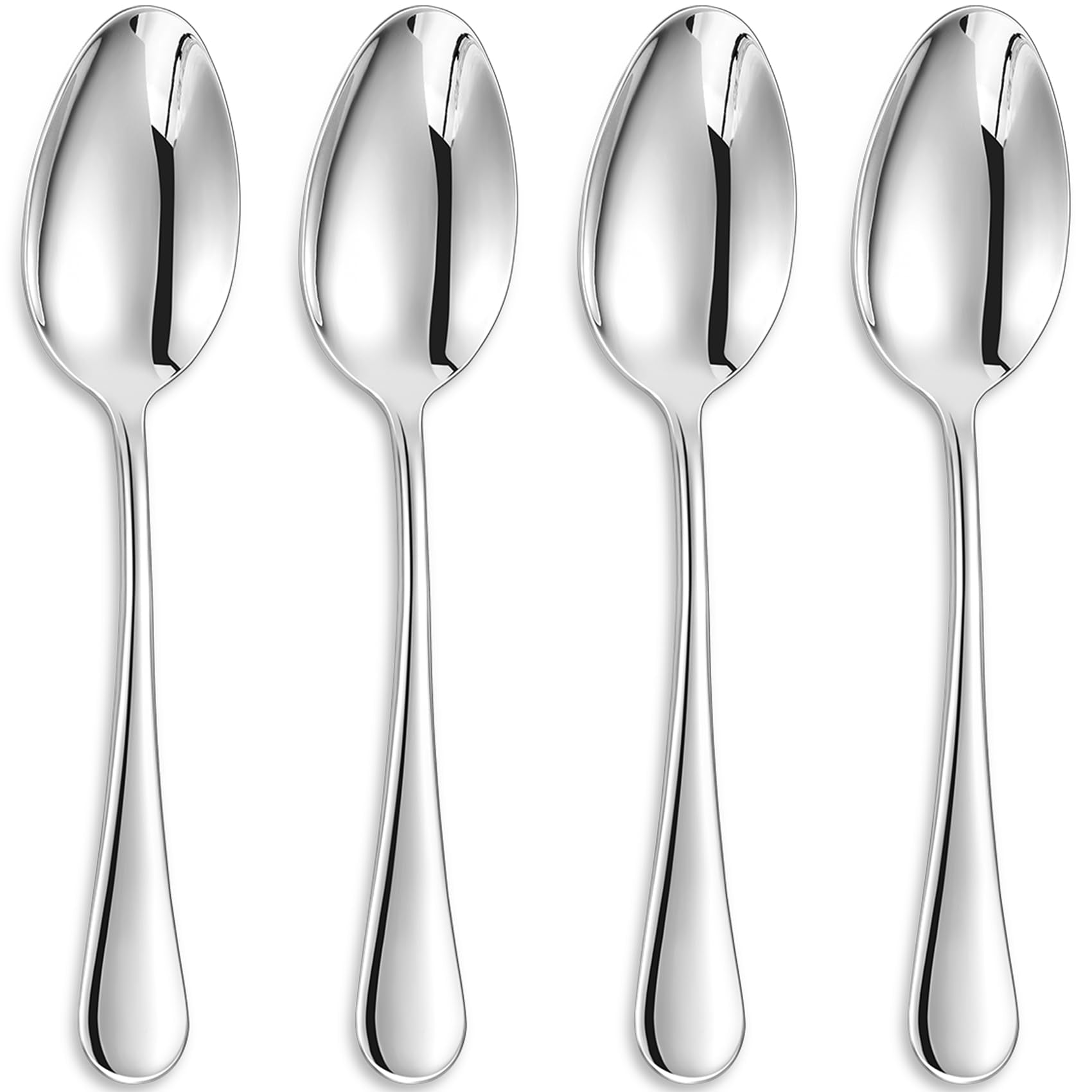 KEAWELL Premium Verona 4-Piece 9-Inch Serving Spoon Set (4, Serving Spoons)