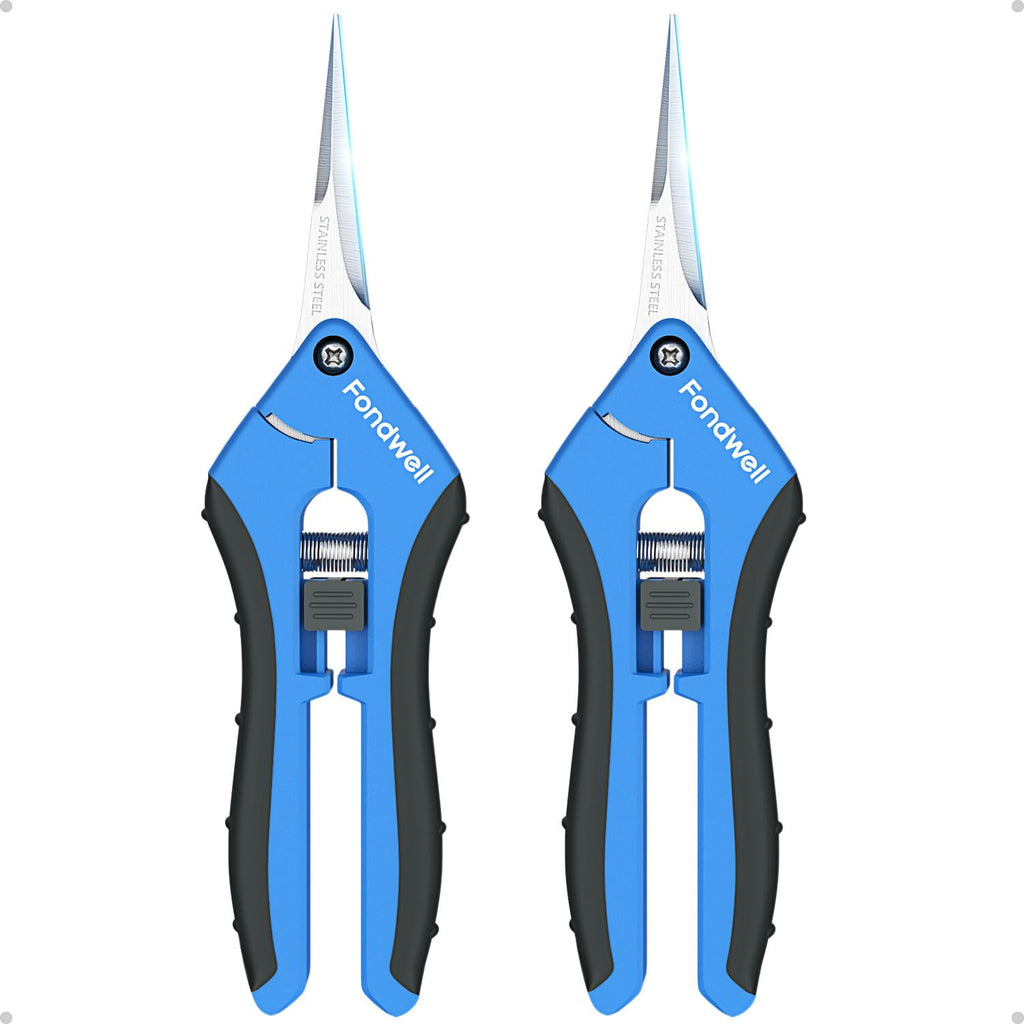 Fondwell 8.5" Professional Hand Pruners Bypass Pruning Shears for Gardening