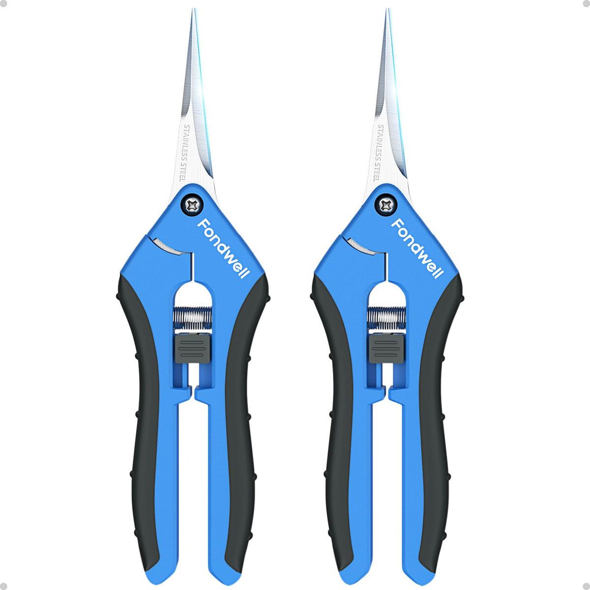 Fondwell 8.5" Professional Hand Pruners Bypass Pruning Shears for Gardening