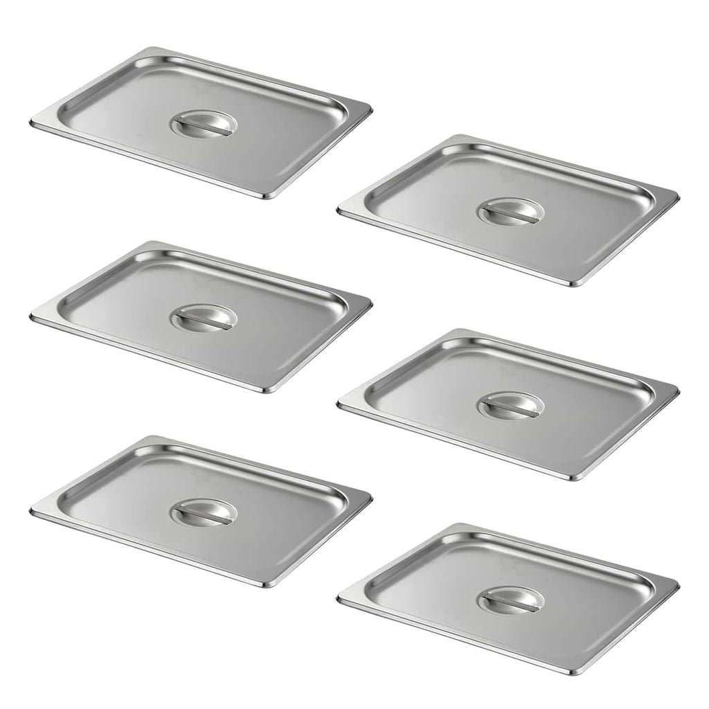 Aplancee Stainless Steel Pan Lid - Fits 1/3 Size Steam Table Pans Dishwasher Safe for Catering, Buffets, Restaurants