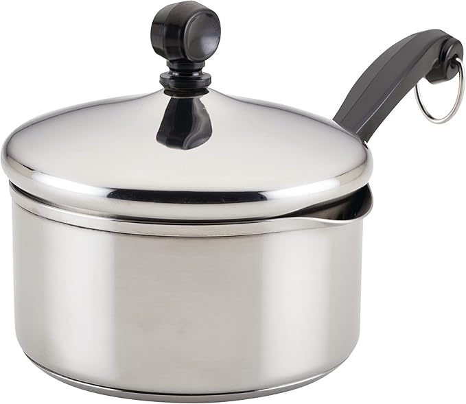Farberware Classic Stainless Steel Stockpot with Lid, 6-Quart