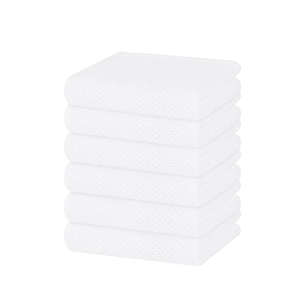 Homaxy 100% Cotton Waffle Weave Kitchen Dish Towels 4-Pack, Apricot