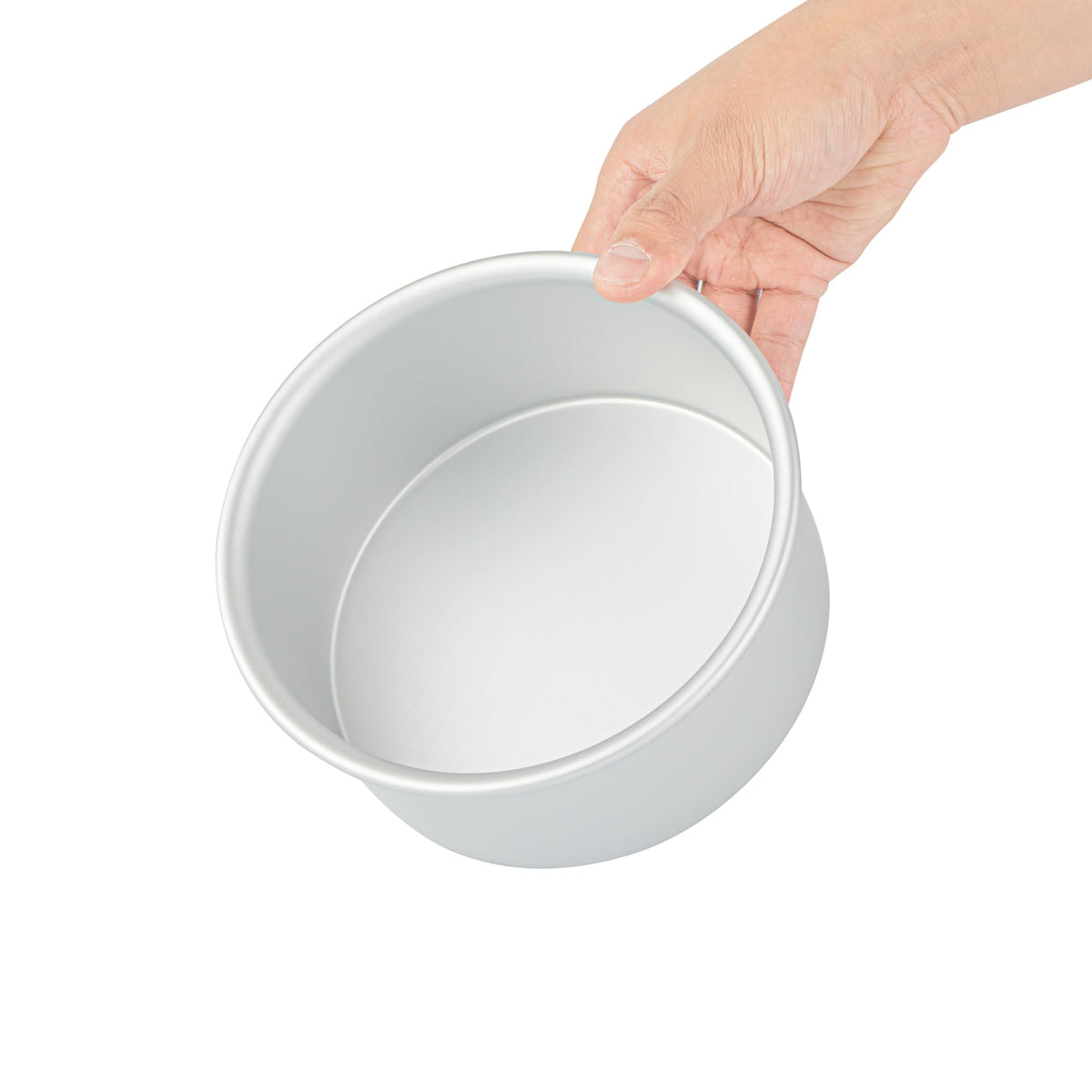 Restaurantware-Met Lux 6 x 3 Inch Straight-Sided Baking Tin, 1 Round Cake Pan - Oven-Ready, Freezable, Anodized Aluminum Round Baking Pan, Greaseproof, For Layer Birthday Cake