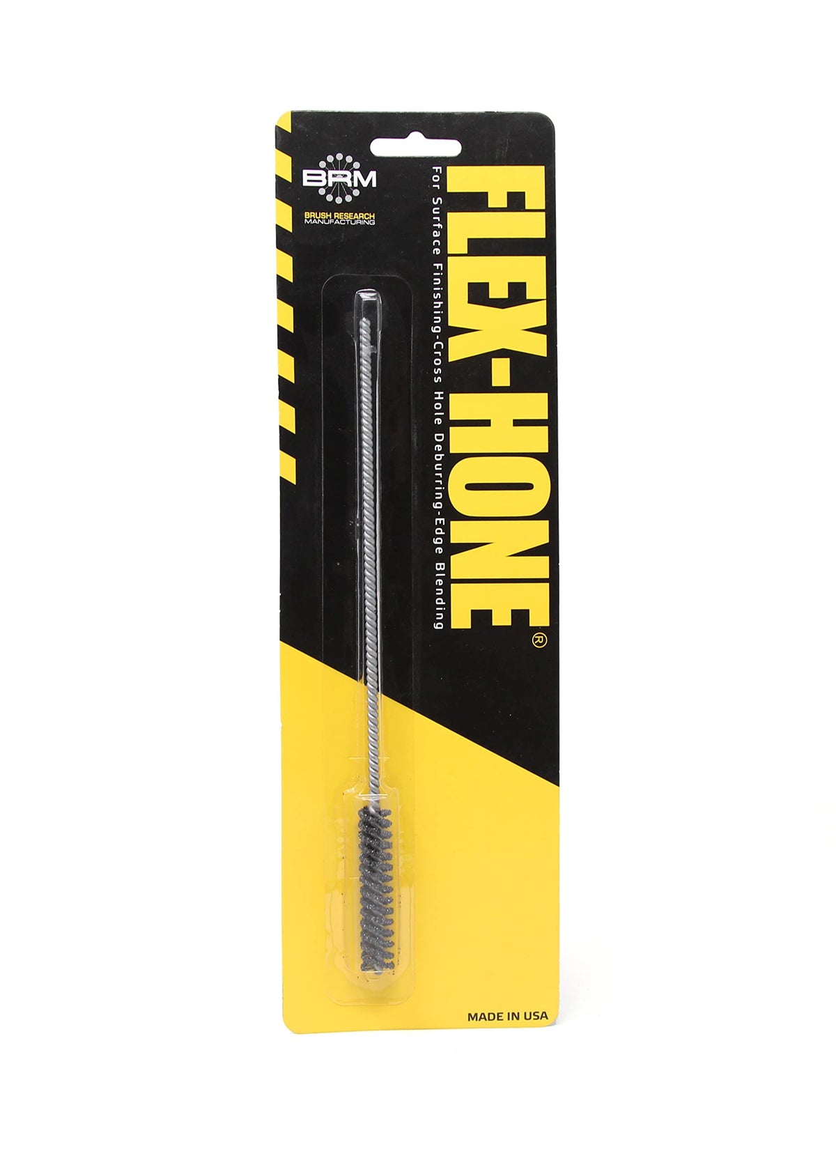 Brush Research BC9M12 FLEX-HONE®, 0.354" (9mm) Diameter, 120 Grit, Silicon Carbide, for Mild Steel, Stainless Steel, Cast Iron and Softer Ferrous Materials