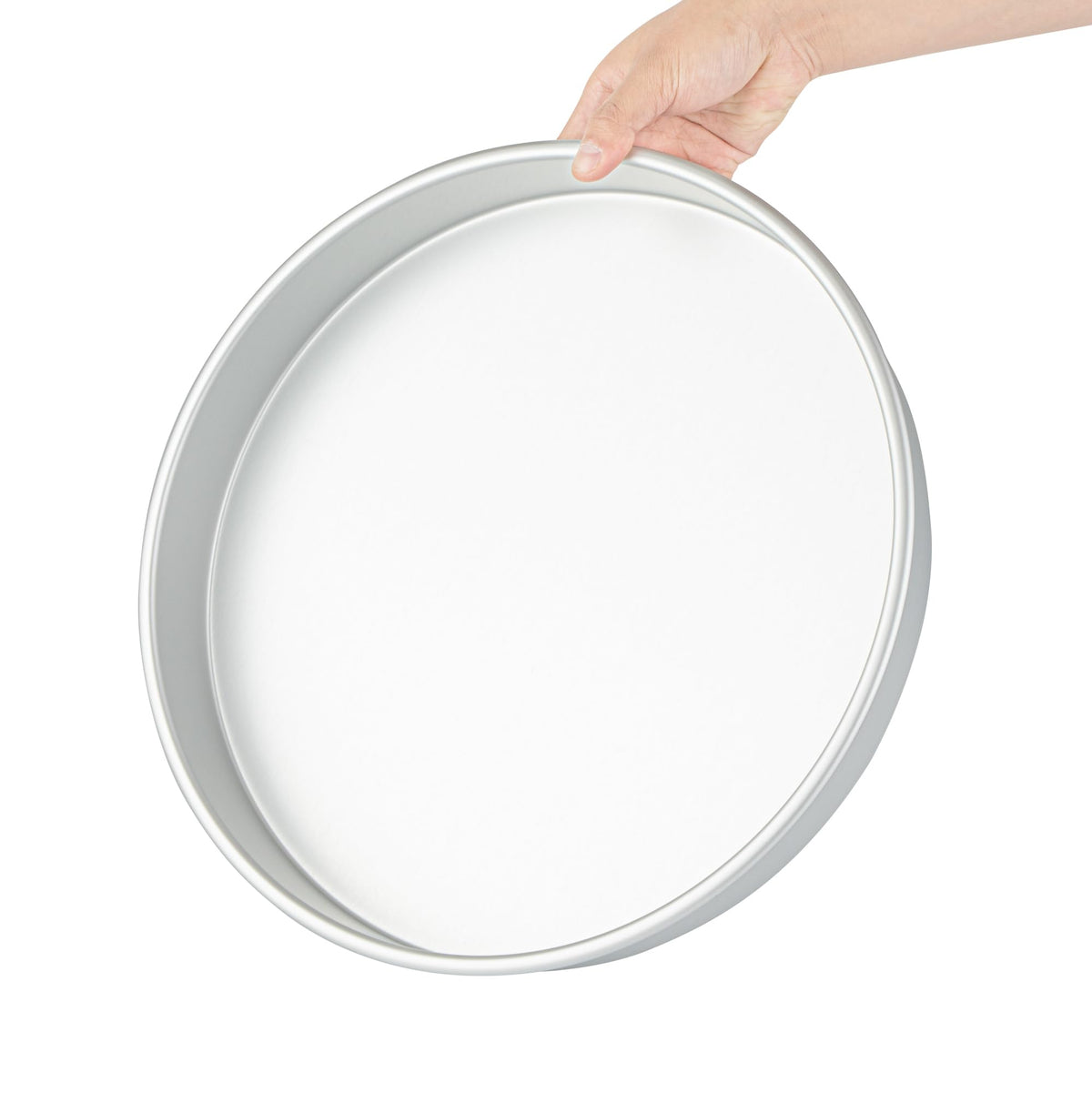 Restaurantware-Met Lux 14 x 2 Inch Straight-Sided Baking Tins, 12 Round Cake Pans - Oven-Ready, Freezable, Anodized Aluminum Round Baking Pans, Greaseproof, For Layer Birthday Cakes